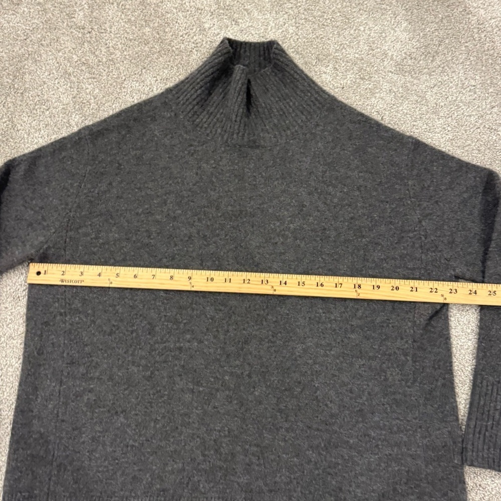 Jarbo Dark Gray Cashmere Olympia Oversized Turtleneck Size Large - Picture 6 of 8